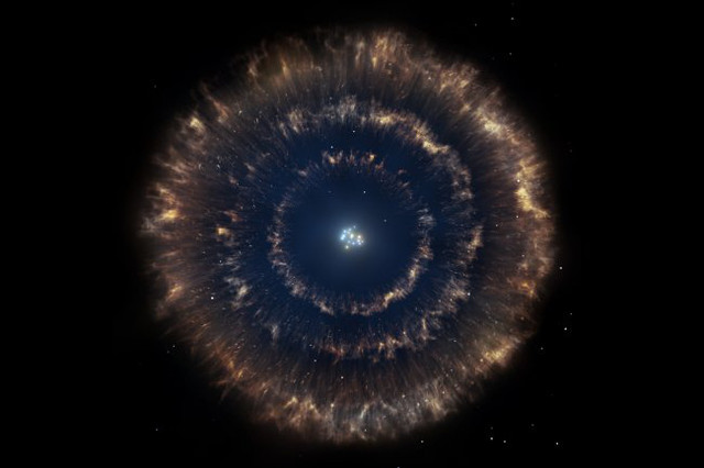 Una ‘matrioshka’ en el medio interestelar