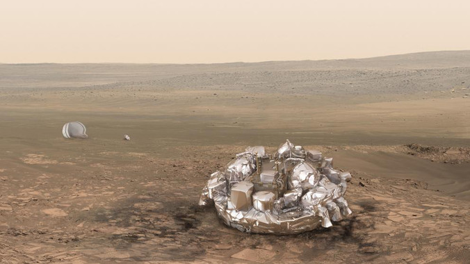 Schiaparelli se estrelló en Marte