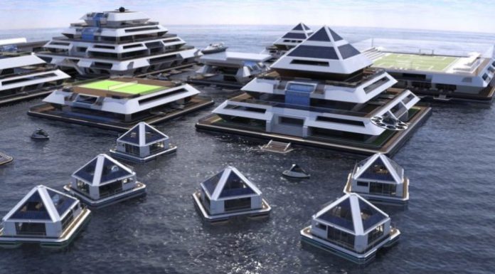 Arquitectura Maya para una ciudad flotante autosuficiente