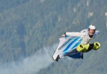 El nacimiento de un nuevo deporte extremo: el primer traje aéreo eléctrico del mundo
