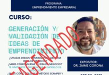 Tema: Curso Generación y validación de ideas de emprendimiento. ( Se re-agenda)