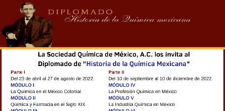 Diplomado Virtual ” Historia de la Química Mexicana”.