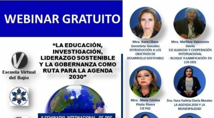 WEBINAR GRATIS sobre el 2do SEMINARIO INTERNACIONAL DE ODS.