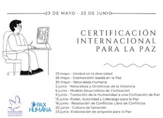 Únete a la Generación 16 de la Certificación Internacional en Educación para La Paz.