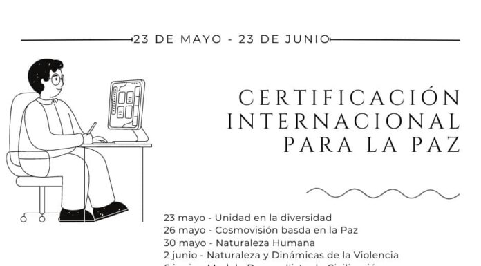 Únete a la Generación 16 de la Certificación Internacional en Educación para La Paz.