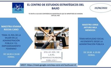En el marco del “Día del Administrador Público”, El Centro de Estudios Estratégicos del Bajio (CEST), te invita a sus Conferencias Magistrales online gratuitas.