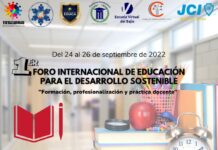1er. FORO INTERNACIONAL DE EDUCACIÓN PARA EL DESARROLLO SOSTENIBLE “FORMACIÓN, PROFESIONALIZACIÓN Y PRÁCTICA DOCENTE EN LA EDS”, “UNIDOS ALCANZAMOS UNA EDUCACIÓN DE CALIDAD”.