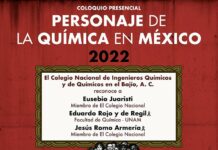 Invitación al evento ” Personaje de la Química en México”.