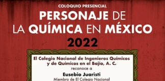 Invitación al evento ” Personaje de la Química en México”.