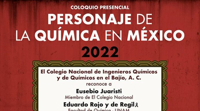 Invitación al evento ” Personaje de la Química en México”.