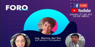 Te invitamos hoy 27 de octubre del 2022, al foro: “La Historia de la Química en México”.