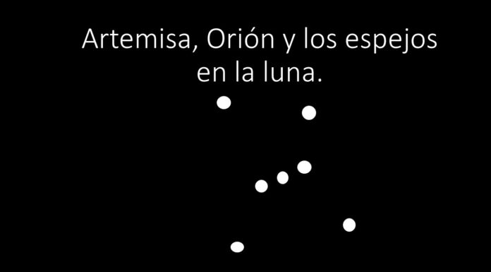 Artemisa, Orión y los espejos en la luna.