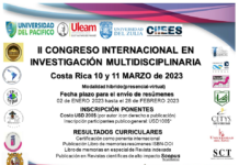 II CONGRESO INTERNACIONAL DE INVESTIGACIÓN MULTIDISCIPLINARIA (CIIM).