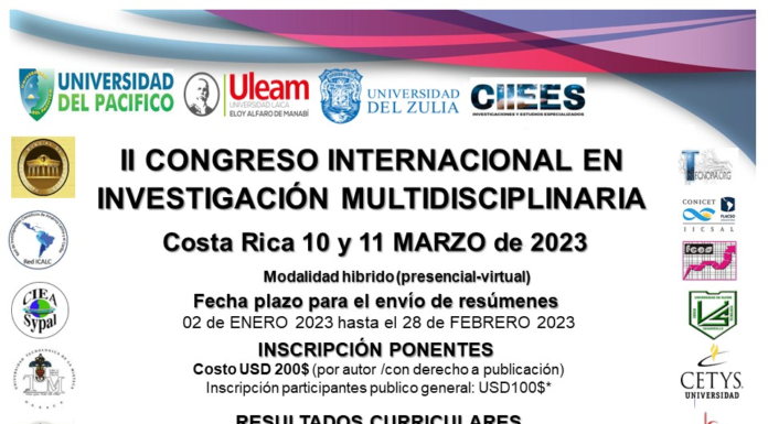II CONGRESO INTERNACIONAL DE INVESTIGACIÓN MULTIDISCIPLINARIA (CIIM).