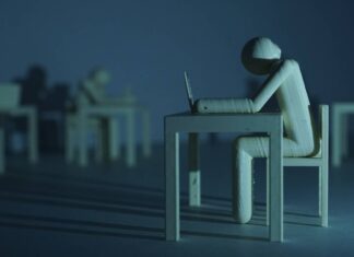 Las falacias del encantamiento con la inteligencia artificial de ChatGPT Imagen simbólica de los 'clickworkers', mano de obra invisible que hay detrás de los sistemas de IA. Sin humanos reales que realicen el tedioso trabajo de etiquetar conjuntos de datos, el aprendizaje automático y sus muchas aplicaciones en la vida real serían imposibles. / Max Gruber / Better Images of AI