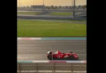 Leclerc condujo en Abu Dabi hoy el F2003 con el que Schumaher fue campeón.
