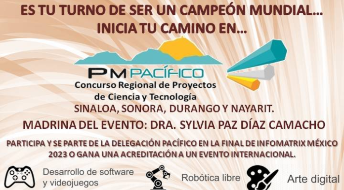 AÚN ESTAMOS A TIEMPO DE PARTICIPAR EN PM PACÍFICO 2023….. CUALQUIER PROYECTO QUE TENGAN TUS ESTUDIANTES TIENE CABIDA EN EL EVENTO….. AYUDEMOS A MOSTRAR EL TALENTO ACADÉMICO DE LA REGIÓN PACÍFICO.