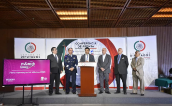 Conferencia de prensa Feria Aeroespacial México: FAMEX 2023.