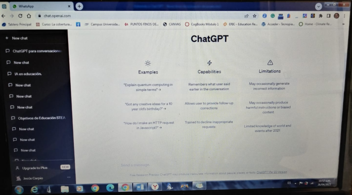 Entrevista a Chat GPT (Primera parte).