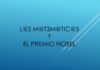 Las Matemáticas y el Premio Nobel.