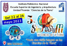 ¡Hacia una visión integral en ciencias de la Tierra!. 5° Simposium en Ciencias de la Tierra, en los días 22 al 26 de mayo.