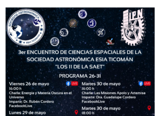 Te invitamos a asistir al 3er. Encuentro de Ciencias Espaciales de la Sociedad Astronómica ESIA Ticomán.