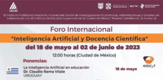 Foro sobre Inteligencia Artificial organizado por el Instituto Politécnico Nacional de México.