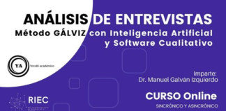 Curso online “Análisis de entrevistas. Método GÁLVIZ con Inteligencia Artificial y Software Académico”