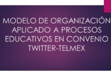 MODELO DE ORGANIZACIÓN APLICADO A PROCESOS EDUCATIVOS EN CONVENIO TWITTER-TELMEX.