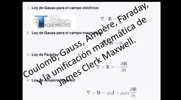 Coulomb, Gauss, Ampère, Faraday, y la unificación matemática de James Clerk Maxwell.