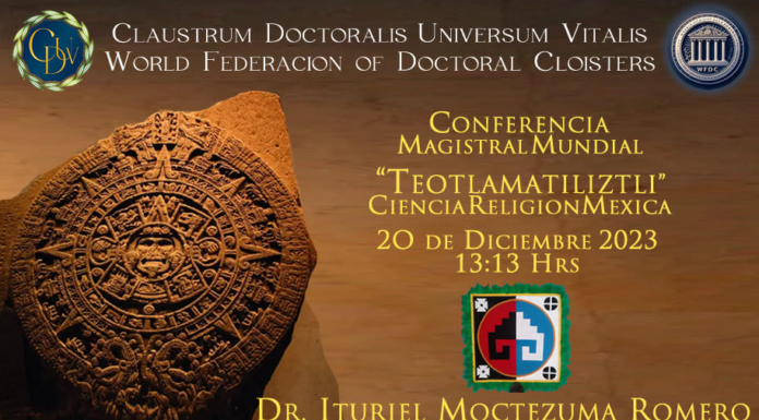 Conferencia Online: “Teotlamatiliztli” Ciencia – Religión Mexica.