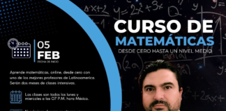 Te invito al Curso de Matemáticas. Desde Cero hasta un Nivel Medio.