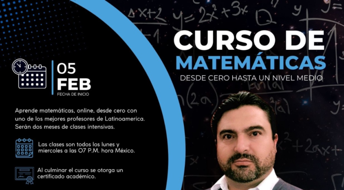 Te invito al Curso de Matemáticas. Desde Cero hasta un Nivel Medio.