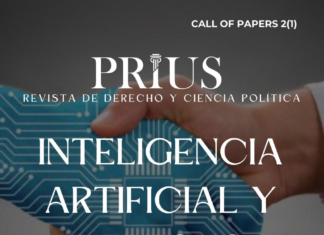 CALL OF PAPER. VOLUMEN 2. NÚMERO 1. PRIUS. REVISTA DE DERECHO Y CIENCIA POLÍTICA