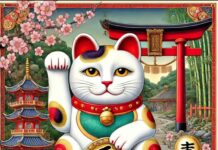 El gatito japonés de la buena suerte