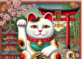 El gatito japonés de la buena suerte
