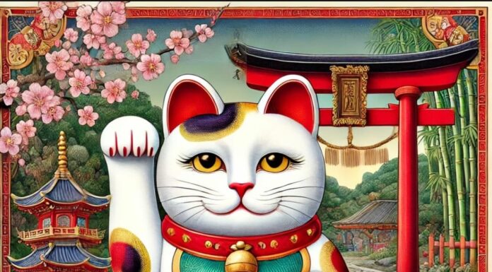 El gatito japonés de la buena suerte