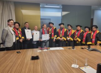 Viceministros de República Dominicana reciben la Banda Magister Académica