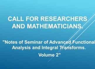 Call for Researchers and Mathematicians.