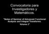 Convocatoria para Investigadores y Matemáticos.