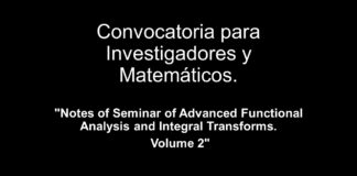 Convocatoria para Investigadores y Matemáticos.