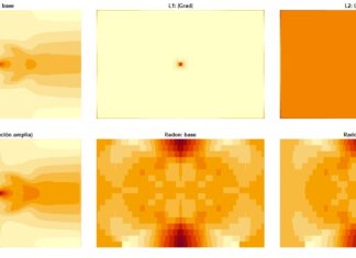 Simulación computacional de espacios modulares y transformadas de Radón aplicadas a campos de tipo agujero negro.
