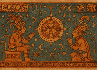 “El tejido sagrado del corazón del cielo, el cuerpo de la luz: el corazón del cielo y el corazón de la tierra.” (El Tapiz Electrodinámico Bulnes en la Cosmología Maya).