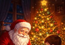 Jaque bajo el árbol: la partida de Santa antes del amanecer.
