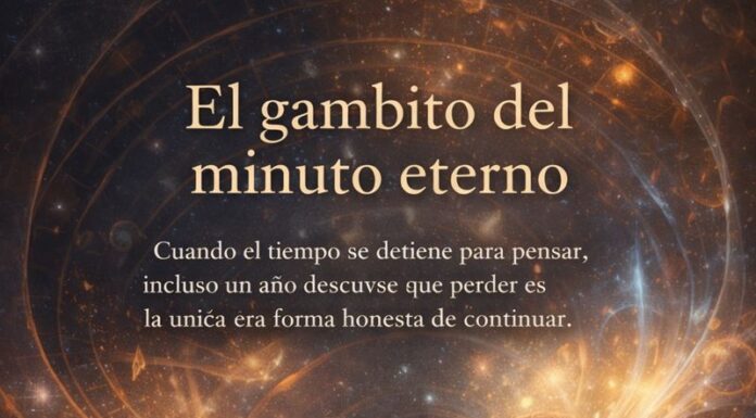 Cuento ajedrecístico: El gambito del minuto eterno.