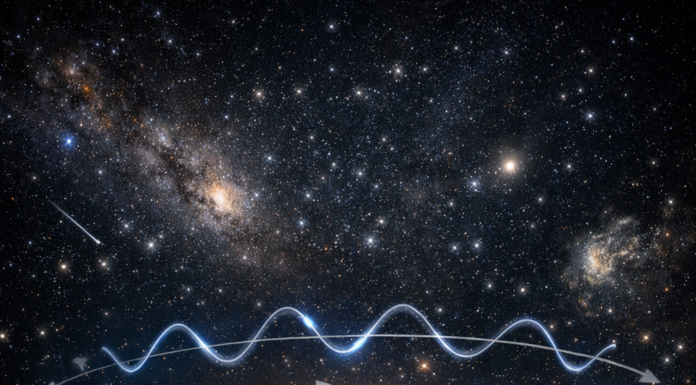 La danza invisible del cosmos: el bamboleo galáctico y el zurcido profundo del universo.