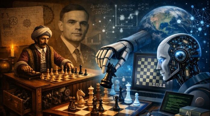 Del engranaje al algoritmo: el ajedrez como espejo de la inteligencia humana y artificial.