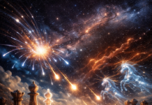 La partida cósmica del universo.