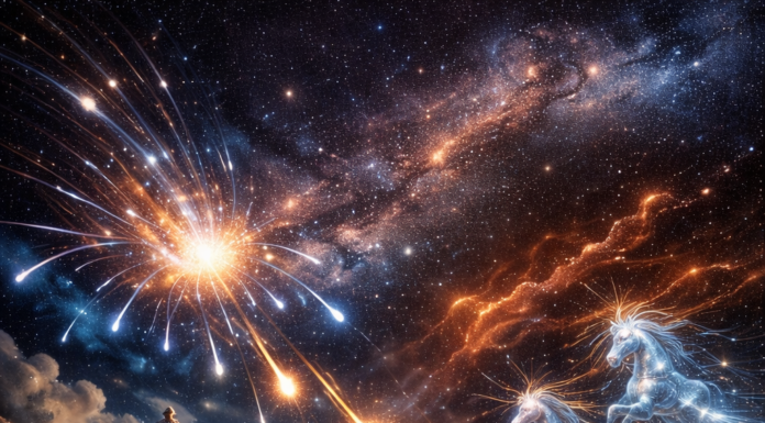 La partida cósmica del universo.