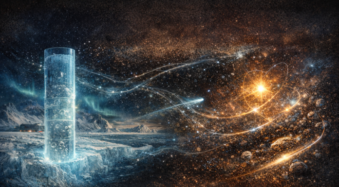 Las bibliotecas invisibles del universo: hielo, polvo y la memoria eléctrica del tiempo.